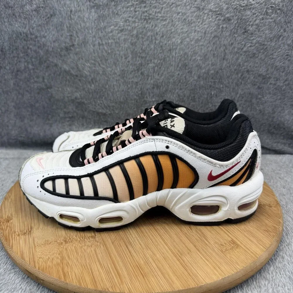 Nike Air Max Tailwind 4 Shoes Womens Size 8.5 White Orange Sneakers CJ7976-100